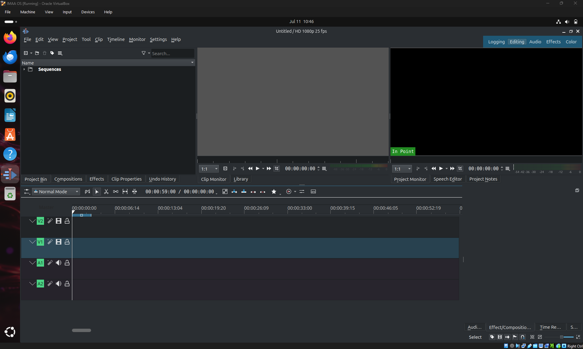 Kdenlive Interface